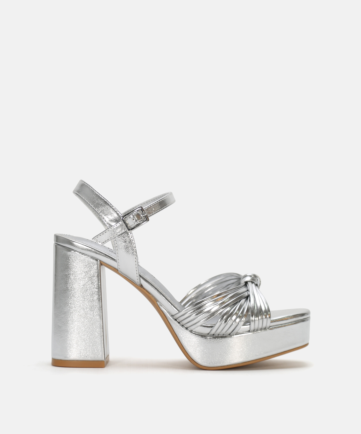 Sandalia plataforma tiras nudo image number null